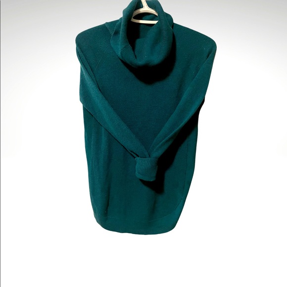 Cowl neck deep turquoise shirt - Picture 1 of 1